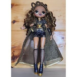 LOL Surprise OMG FIERCE ROYAL BEE Fashion Doll Gold Black Outfit Cape- 11.5”